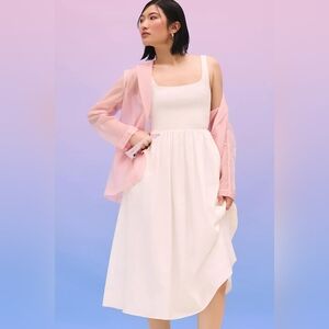 Sophie Rue Square-Neck A-Line Dress Size Medium NWT